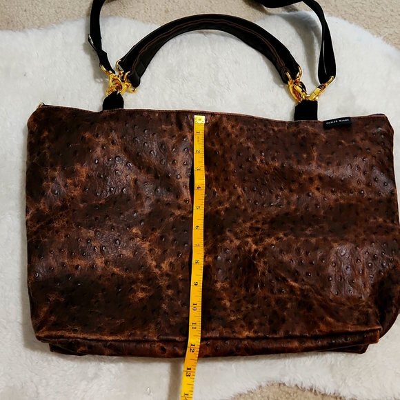 Faux Ostrich Leather Large Tote - Picture 5 of 8